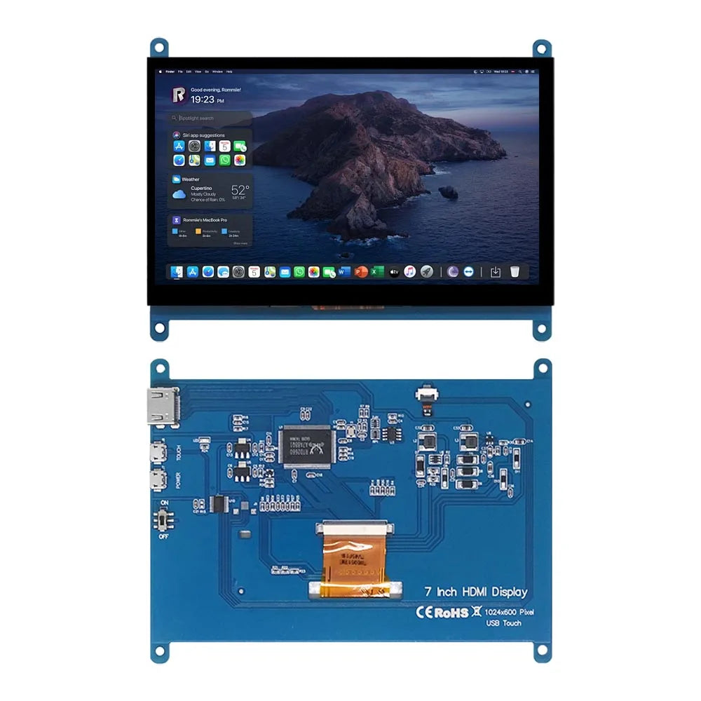 Pantalla Táctil 7" IPS 1024x600 – Pantalla Secundaria PC - imagen 2