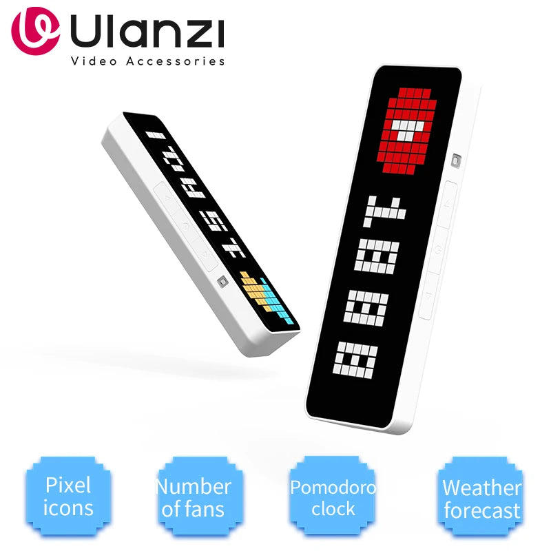 Reloj Pixel Cyber Desk – Ulanzi TC001 Smart Pixel Clock - imagen 1