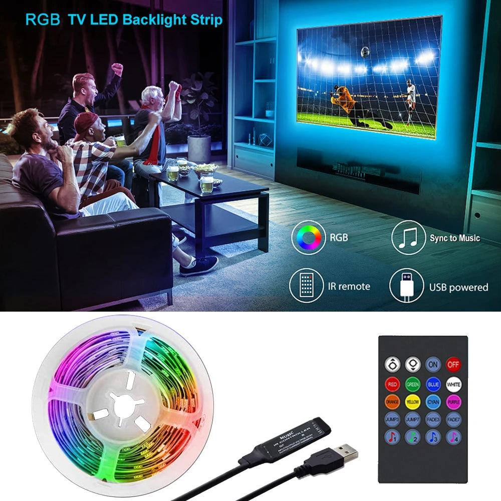 Tira LED Monitor RGB USB – Sincronización con Música - imagen 4