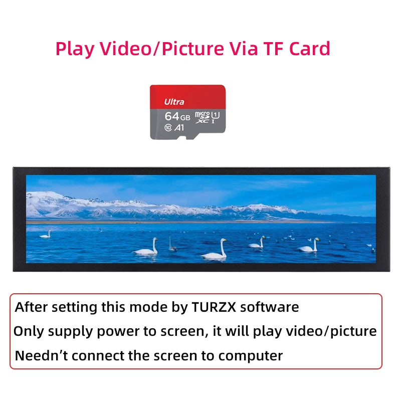 Pantalla Torre IPS 8.8" 1920x480 USB-C – TURZX - imagen 3