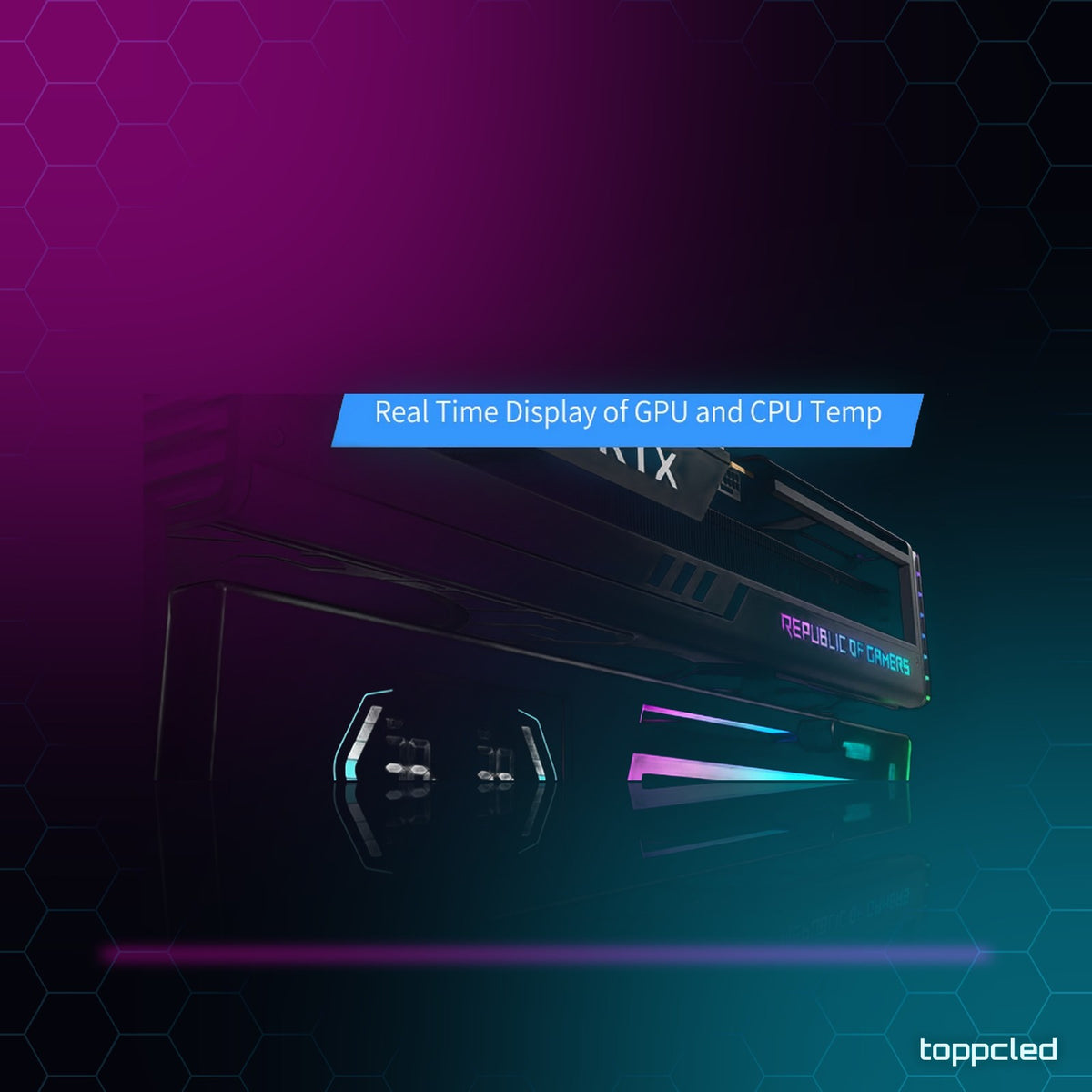 Soporte GPU ARGB Ajustable – Anti-Sag con Sync 5V